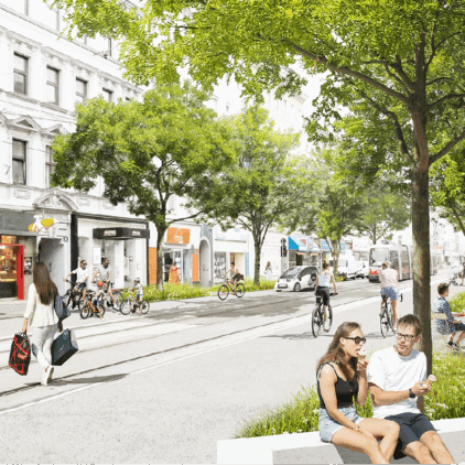 So könnte die Wallensteinstraße einmal aussehen.